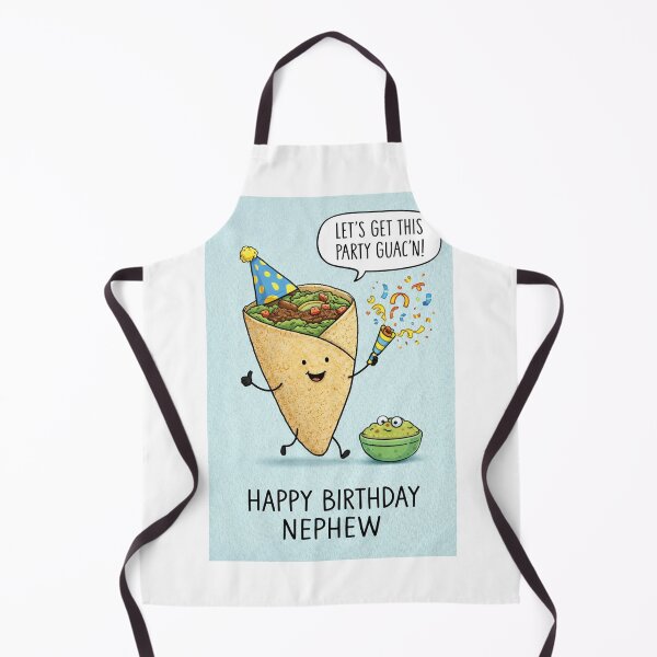 Item preview, Happy Birthday Nephew Funny Burrito Guac Party designed and sold by Aryabek.