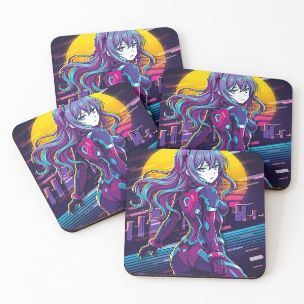 Item preview, Anime Girl Retro Cityscape Illustration designed and sold by ChiqueAvenue.