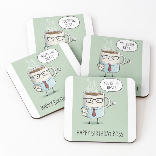 Item preview, Happy Birthday Boss Coffee Mug Office Humor designed and sold by Aryabek.