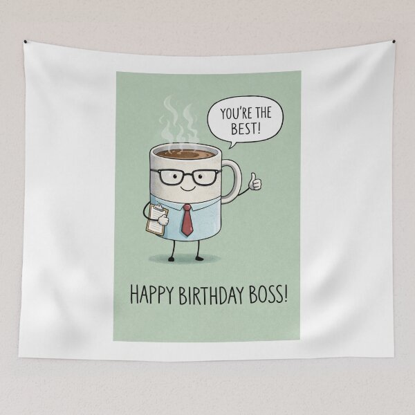 Item preview, Happy Birthday Boss Coffee Mug Office Humor designed and sold by Aryabek.