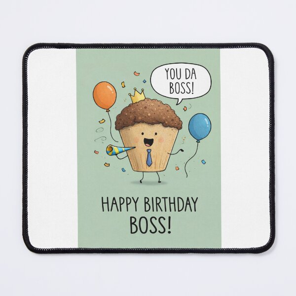 Item preview, You Da Boss Happy Birthday Boss Cupcake Crown designed and sold by Aryabek.
