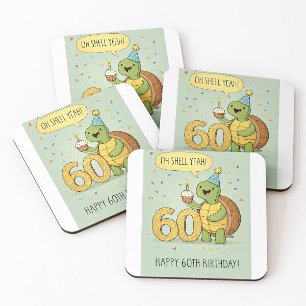 Item preview, Happy 60th Birthday Turtle Oh Shell Yeah designed and sold by Aryabek.