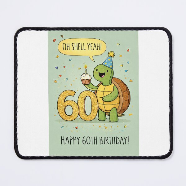 Item preview, Happy 60th Birthday Turtle Oh Shell Yeah designed and sold by Aryabek.