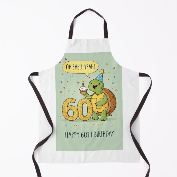 Item preview, Happy 60th Birthday Turtle Oh Shell Yeah designed and sold by Aryabek.