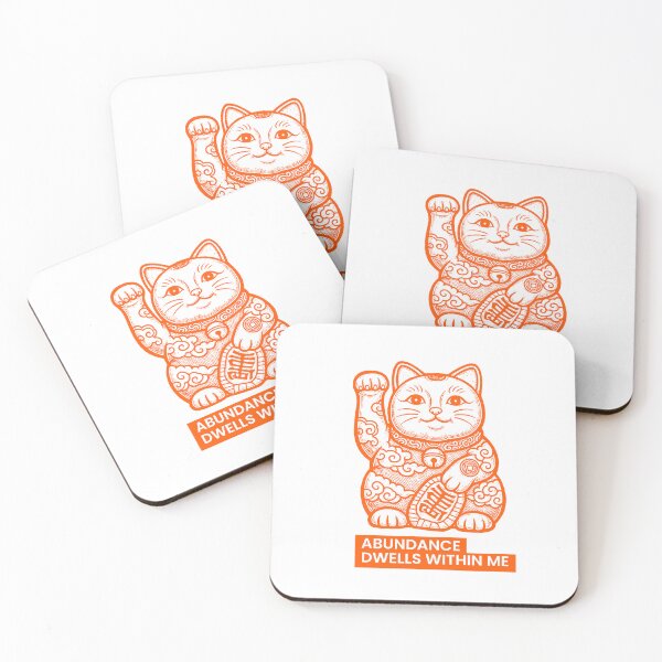 Item preview, Lucky Cat Maneki Neko – Abundance Dwells Within Me Manifestation Design designed and sold by PhokaPhokich.