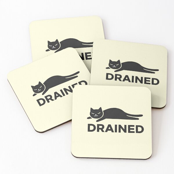 Item preview, Emotionally Exhausted Cat Sticker | Funny Mental Health Funny Introvert Cat Shirt  designed and sold by ZyxDes.