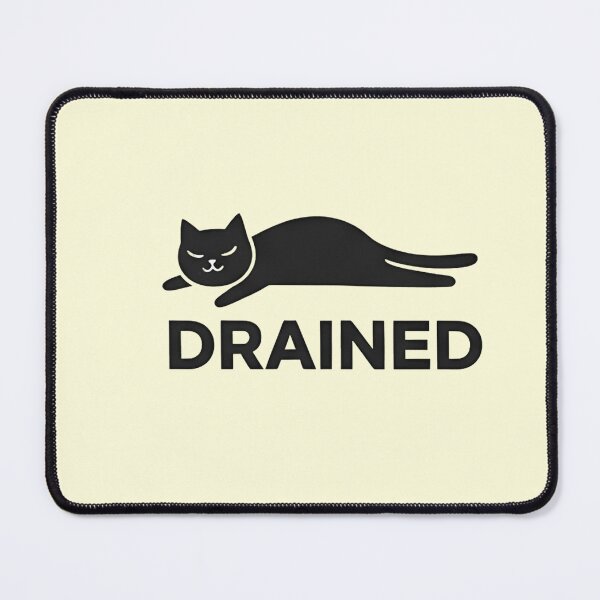 Item preview, Emotionally Exhausted Cat Sticker | Funny Mental Health Funny Introvert Cat Shirt  designed and sold by ZyxDes.