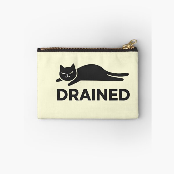 Item preview, Emotionally Exhausted Cat Sticker | Funny Mental Health Funny Introvert Cat Shirt  designed and sold by ZyxDes.