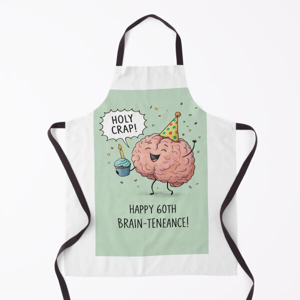 Item preview, Happy 60th Brain-tenance Funny Brain Birthday designed and sold by Aryabek.