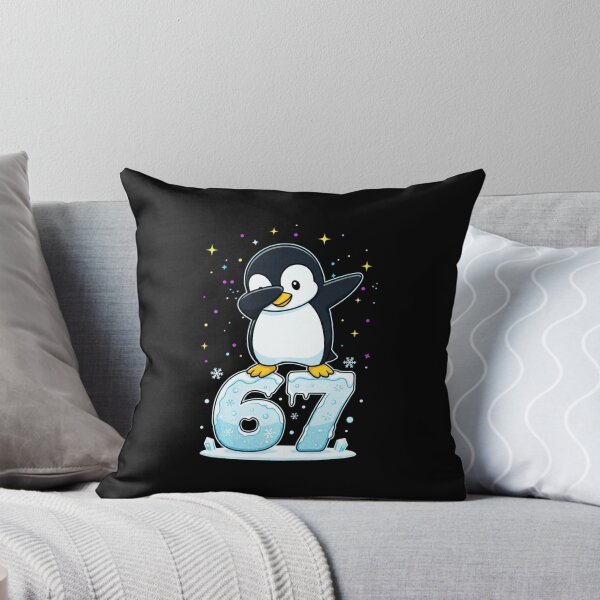 Item preview, Dabbing Penguin 67 Funny Six Seven Gen Z Slang Meme Cute Long Sleeve  designed and sold by gladysenglish.