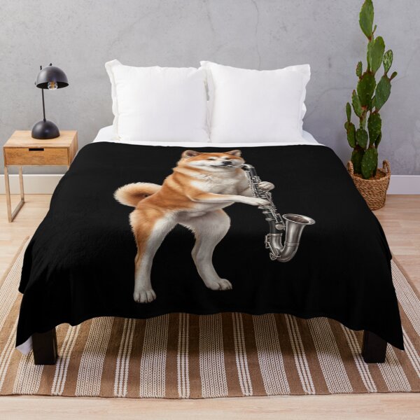 Item preview, Akita Playing Bass Clarinet Player Bass Clarinetist Dog Lover designed and sold by TerryConnells.