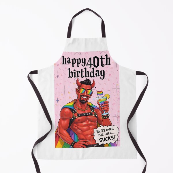 Item preview, Happy 40th Birthday Rainbow Devil Pride Humor designed and sold by Aryabek.