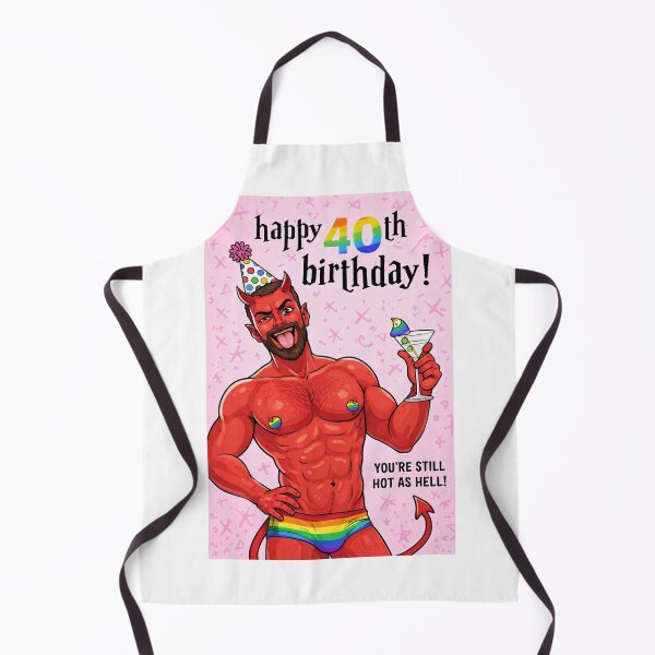 Item preview, Happy 40th Birthday Gay Devil Hot Humor designed and sold by Aryabek.