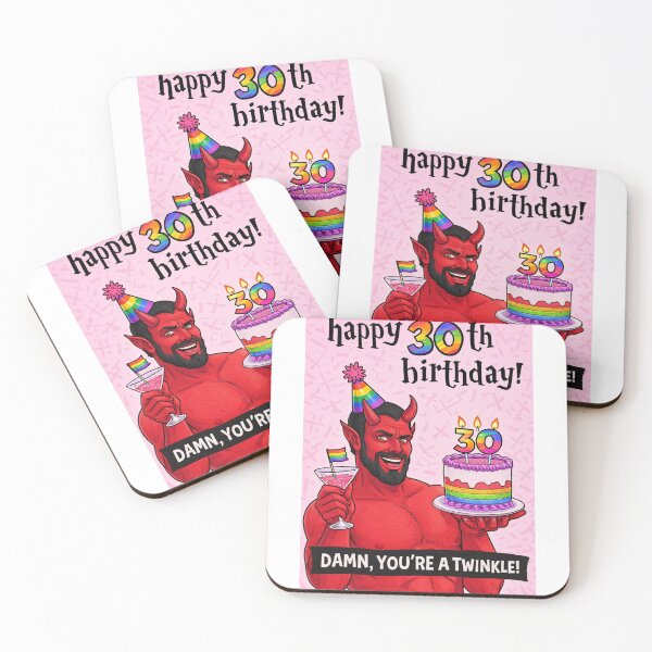Item preview, Happy 30th Birthday Damn You’re a Twinkle Gay Devil designed and sold by Aryabek.