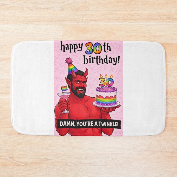Item preview, Happy 30th Birthday Damn You’re a Twinkle Gay Devil designed and sold by Aryabek.