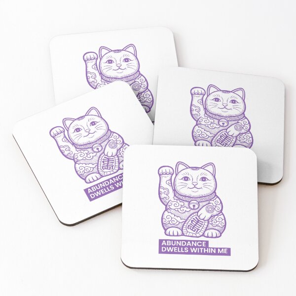 Item preview, Maneki Neko Lucky Cat – Spiritual Abundance Affirmation Art designed and sold by PhokaPhokich.