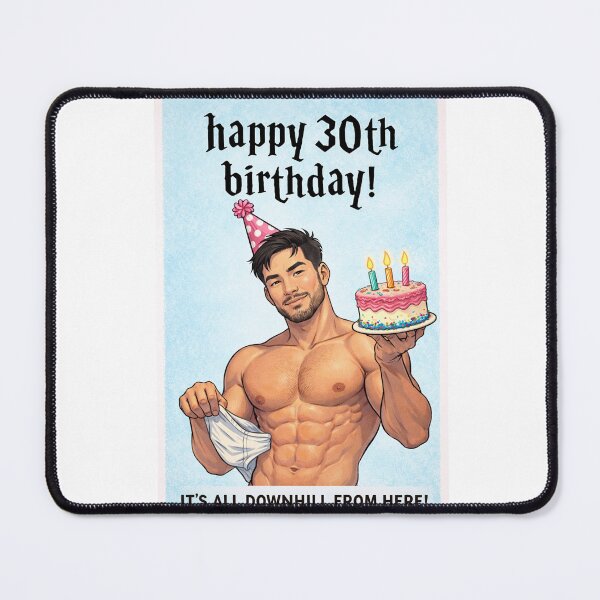 Item preview, Happy 30th Birthday It’s All Downhill From Here Gay Humor designed and sold by Aryabek.