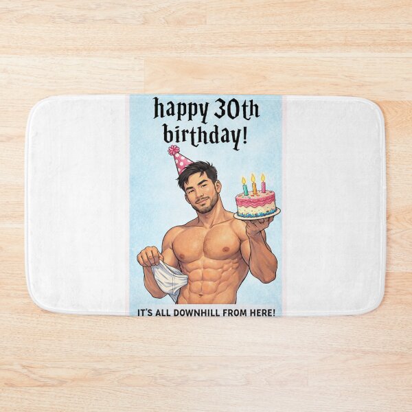 Item preview, Happy 30th Birthday It’s All Downhill From Here Gay Humor designed and sold by Aryabek.