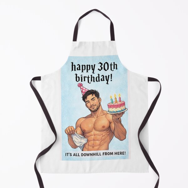 Item preview, Happy 30th Birthday It’s All Downhill From Here Gay Humor designed and sold by Aryabek.