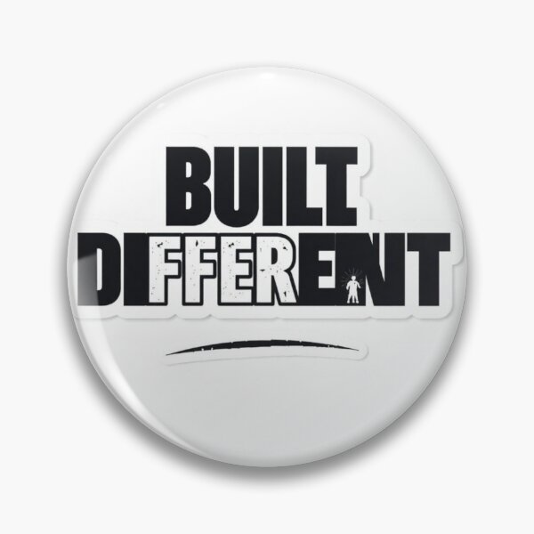 Item preview, Built Different Sticker – Gym Motivation Athlete Quote designed and sold by Femwealth.