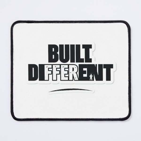 Item preview, Built Different Sticker – Gym Motivation Athlete Quote designed and sold by Femwealth.