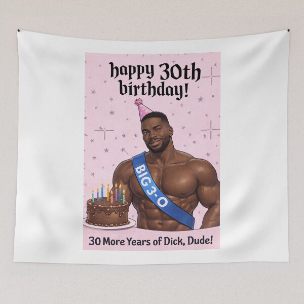 Item preview, Happy 30th Birthday Big 3-O Gay Daddy Celebration designed and sold by Aryabek.