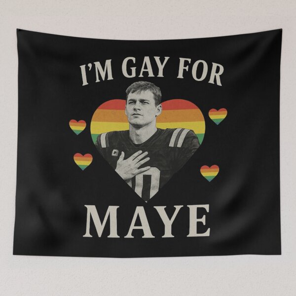 Item preview, I Am Gay For Maye Football - Drake Maye  designed and sold by MWFASHION.