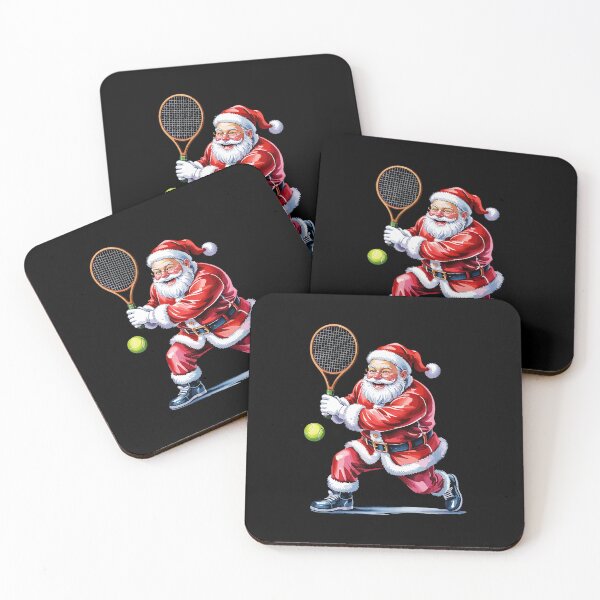 Item preview, Santa Playing Tennis Funny Christmas Sport Lovers Holiday  designed and sold by WayTBeenkenArt.