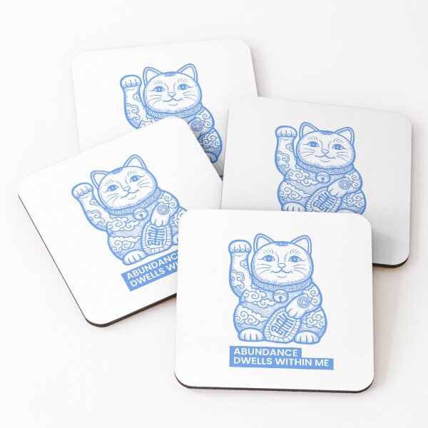 Item preview, Lucky Cat Maneki Neko – Abundance Quote Asian Inspired Design designed and sold by PhokaPhokich.