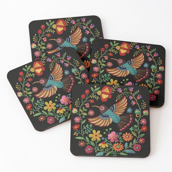 Item preview, Mexican Embroidery Pattern Art Birds Flowers designed and sold by xiao xuans.