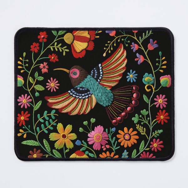 Item preview, Mexican Embroidery Pattern Art Birds Flowers designed and sold by xiao xuans.