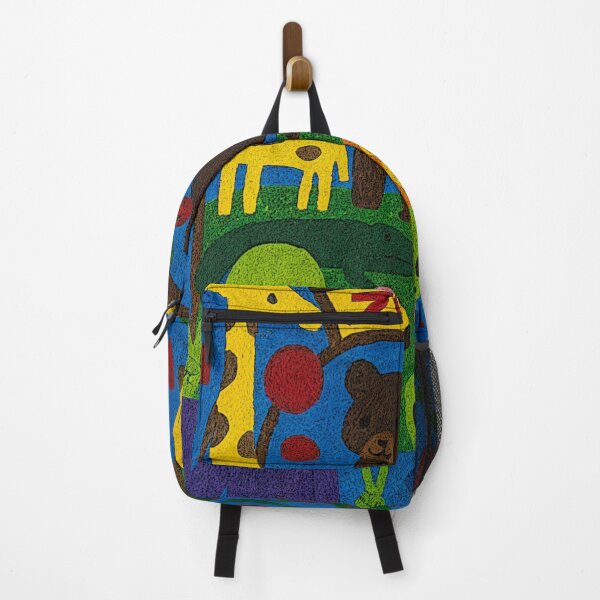 Item preview, Alien Zoo Cute Extraterrestrial Characters with Colorful Zoo Animals, Whimsical Cartoon Art designed and sold by LuxuryApparels.