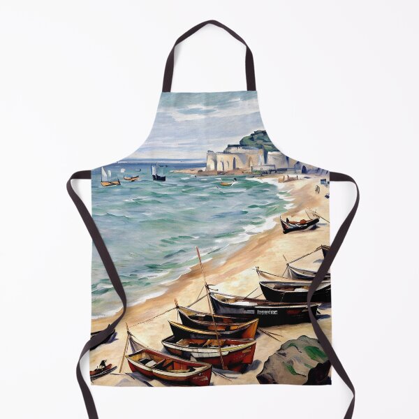 Item preview, Boats on the Beach at Étretat designed and sold by artdesignsnow.