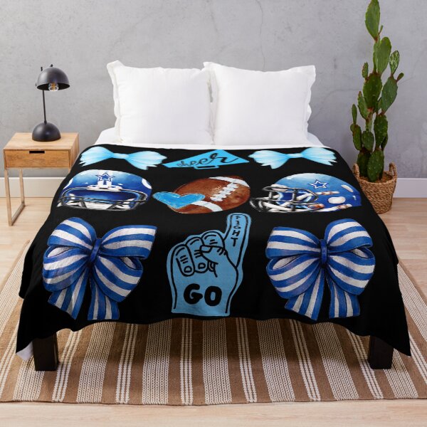 Item preview, Football Mom Coquette Bow Blue White Cheer Pride designed and sold by GabrieSketcham.