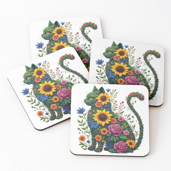 Item preview, The Floral Feline designed and sold by sanorastyle.