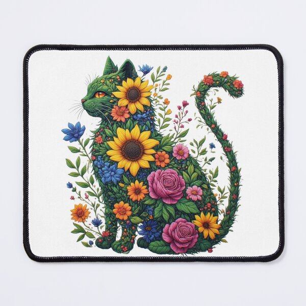 Item preview, The Floral Feline designed and sold by sanorastyle.