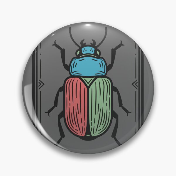Item preview, Vintage Colorful Beetle Specimen Illustration Art designed and sold by BRU Design.