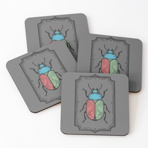 Item preview, Vintage Colorful Beetle Specimen Illustration Art designed and sold by BRU Design.