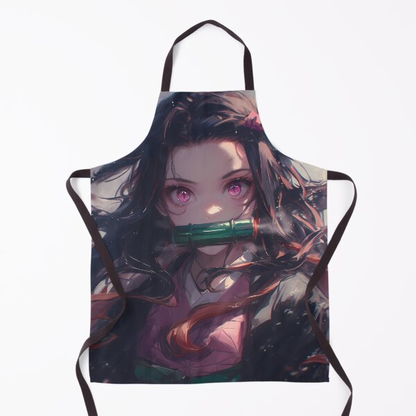 Item preview, Nezuko Kamado Demon Slayer Pink Eyes Winter Snowfall Serene Portrait designed and sold by 108Recordings.