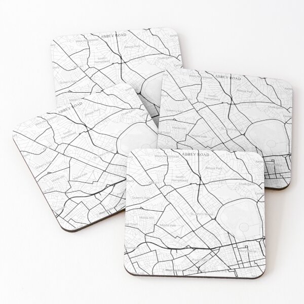 Item preview, Abbey Road London Map - Minimalist Monochrome Poster designed and sold by UrbanCoordinate.