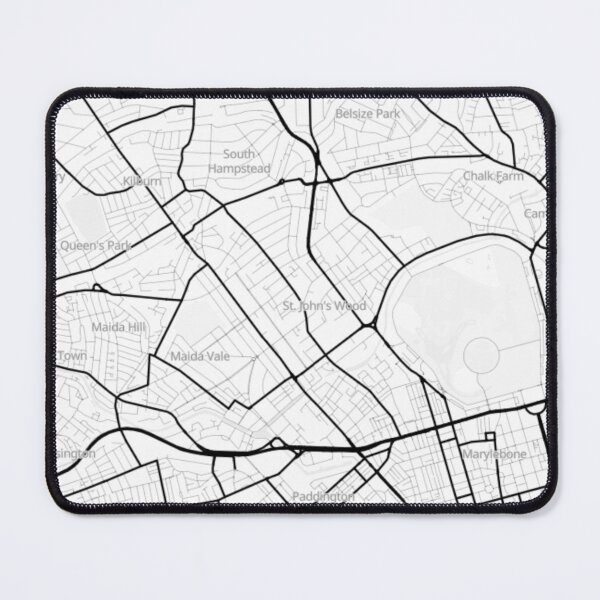 Item preview, Abbey Road London Map - Minimalist Monochrome Poster designed and sold by UrbanCoordinate.