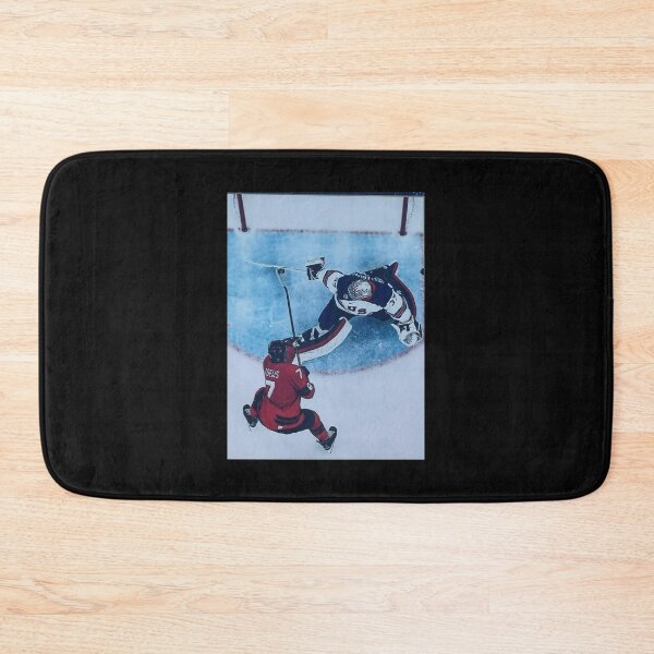 Item preview, Connor Hellebuyck Ice Hockey Gold Medal Save Golden Moment Vintage designed and sold by StickLoveFamily.