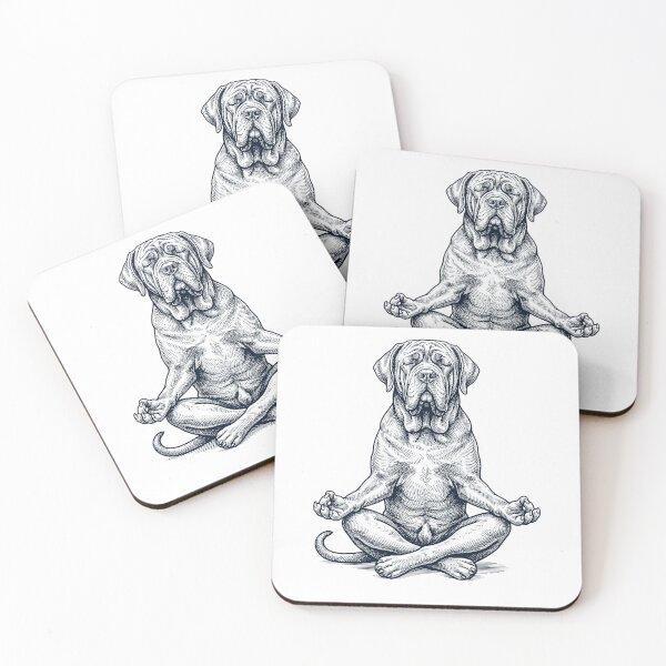 Item preview, Vintage Neapolitan Mastiff Yoga Lotus Meditation Dog Lover designed and sold by DoodleTortle.