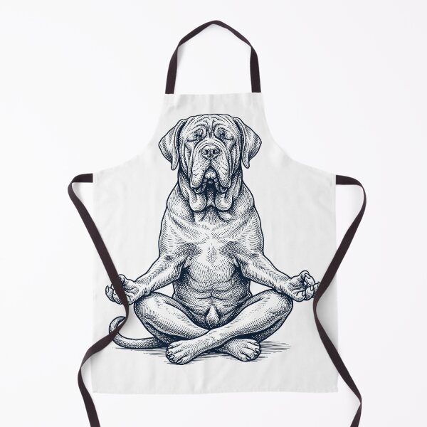 Item preview, Vintage Neapolitan Mastiff Yoga Lotus Meditation Dog Lover designed and sold by DoodleTortle.