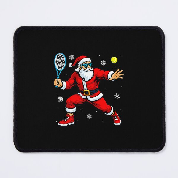 Item preview, Santa Playing Paddle Tennis Christmas Action Holiday  designed and sold by WayTBeenkenArt.