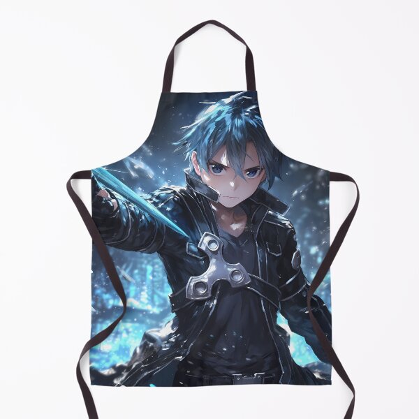 Item preview, Kirito Sword Art Online Blue Glow Sci Fi Night Portrait designed and sold by 108Recordings.