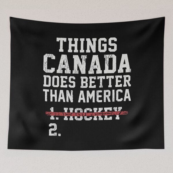 Item preview, Funny USA Hockey Things Canada Does Better Than America Sarcastic Ice Hockey Gift designed and sold by StickLoveFamily.