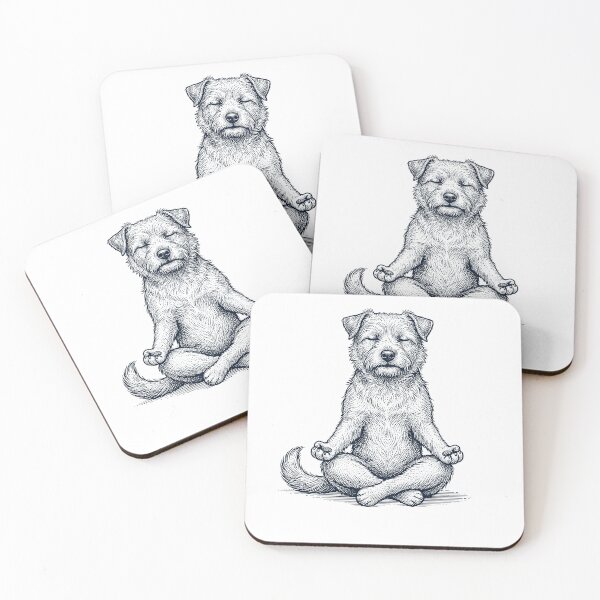 Item preview, Vintage Norwich Terrier Yoga Lotus Meditation Dog Lover designed and sold by DoodleTortle.