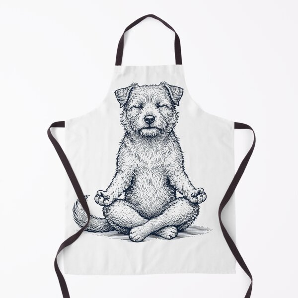 Item preview, Vintage Norwich Terrier Yoga Lotus Meditation Dog Lover designed and sold by DoodleTortle.