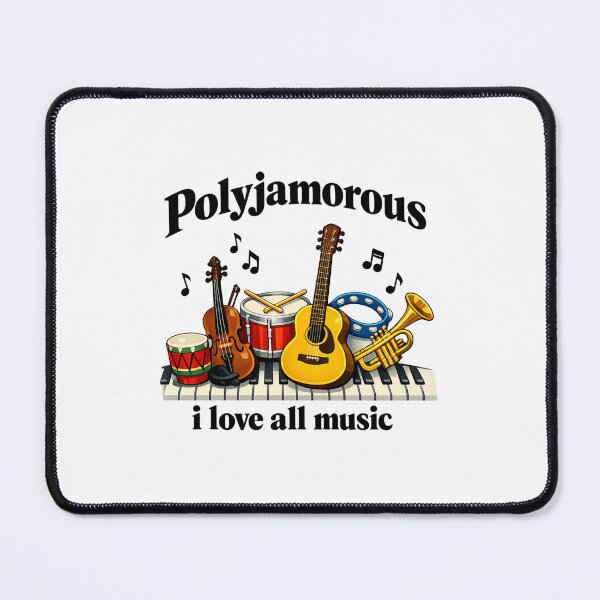 Item preview, Funny Polyjamorous Music Lover Band Pun designed and sold by Pawsome Quotes.